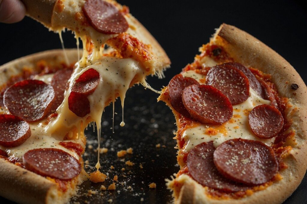 ai generated, pizza, salami-8699605.jpg
